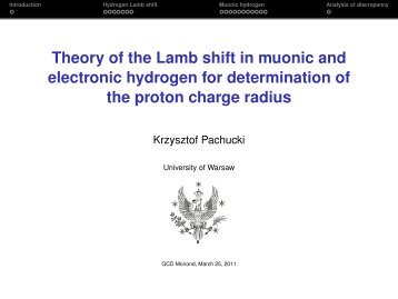 Theory of the Lamb shift in muonic and electronic hydrogen for ...