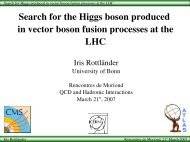 Search for the Higgs boson produced in vector boson fusion ...