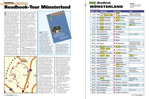 Tourenfahrer Münsterland (mit Karte) - Mormon Bikers