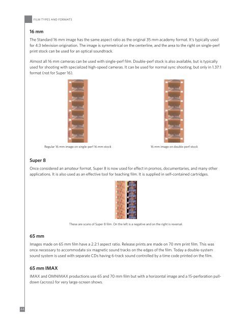 FILM TYPES AND FORMATS - Kodak