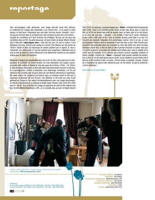 Magazine professionnel cinéma & TV - Kodak