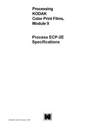 Process ECP-2E Specifications - Kodak