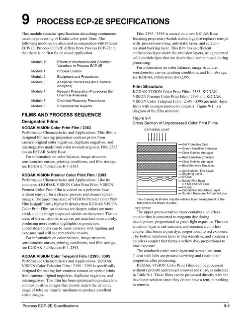 Process ECP-2E Specifications - Kodak