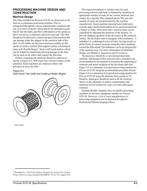 Process ECP-2E Specifications - Kodak