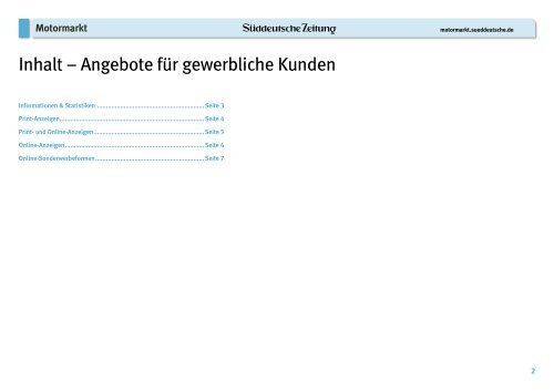 Motormarkt - Süddeutsche Zeitung