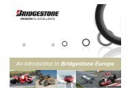 An introduction to Bridgestone Europe - MotorShow