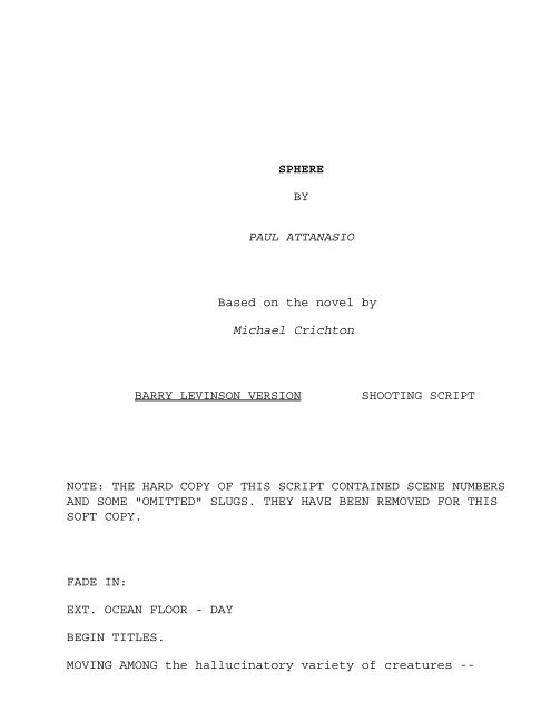 michael crichton sphere code