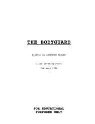 THE BODYGUARD - Movies-Scripts.net