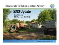 MPCA SSTS Update - MOWA