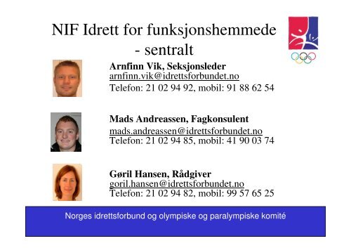 NIF Idrett for funksjonshemmede - Norges Skiforbund