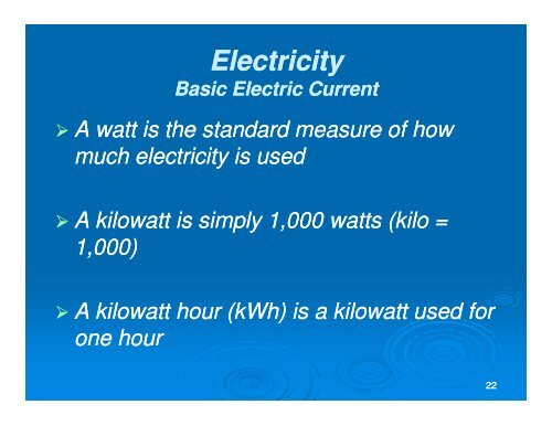 Electricity - MOWA