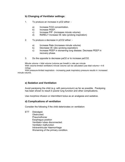 Contents Chapter Topic Page Neonatology Respiratory Cardiology