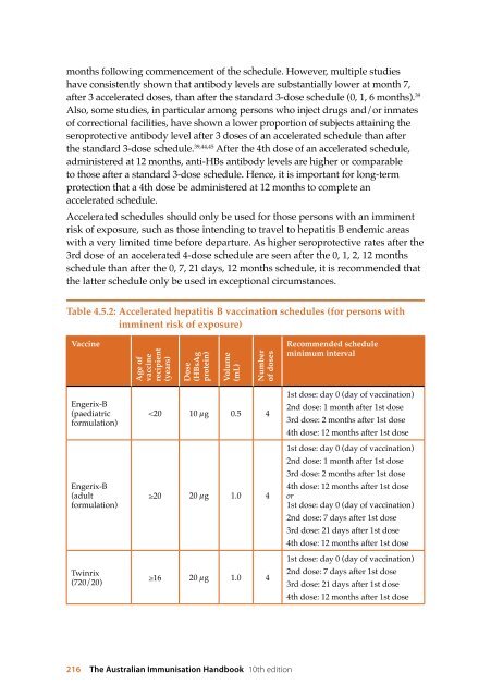 The Australian Immunisation Handbook 10th Edition 2013