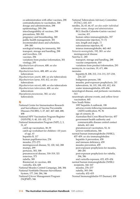 The Australian Immunisation Handbook 10th Edition 2013