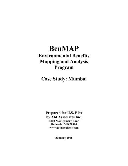 Benmap Case Study Mumbai