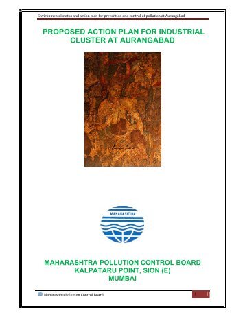 Action Plan for Industrial Cluster - Aurangabad - Maharashtra ...