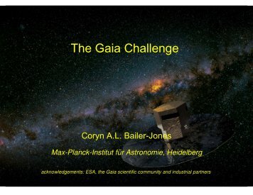 The Gaia Challenge