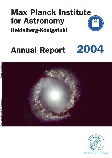 Annual Report 2004 - Max-Planck-Institut für Astronomie