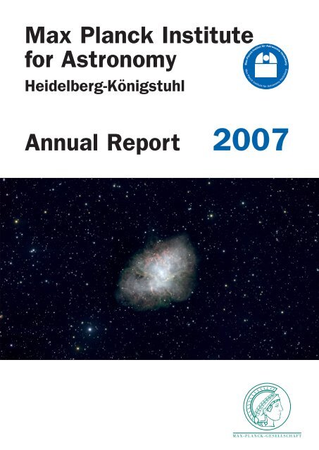 Max Planck Institute for Astronomy - Annual Report 2007