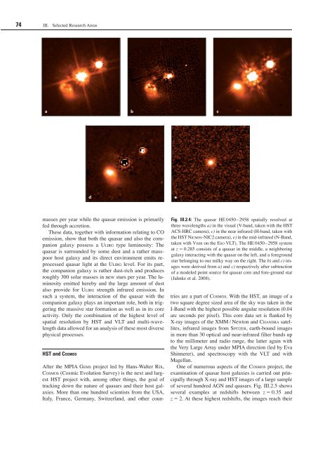 Max Planck Institute for Astronomy - Annual Report 2007