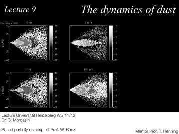 L9 Dust dynamics