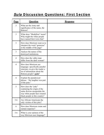 Sula essays
