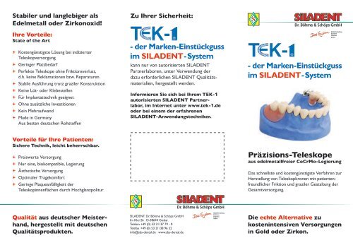 Einstückguss - Antweiler Zahntechnik