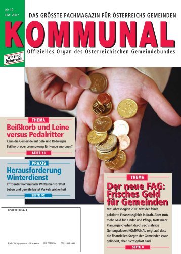 Frisches Geld für Gemeinden - Österreichischer Gemeindebund