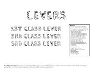 1st class lever 2nd class lever 3rd class lever