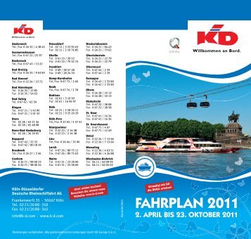 FAHRPLAN 2011 - MS-Warsteiner