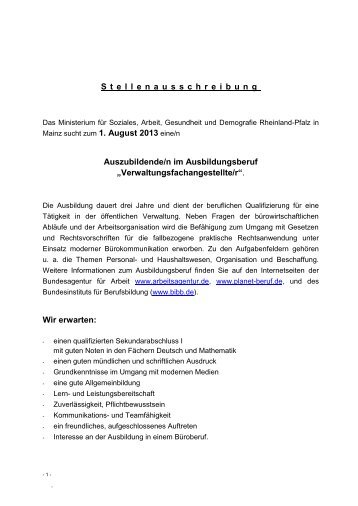 MASGFF - Externer Brief - Ministerium für Soziales, Arbeit ...