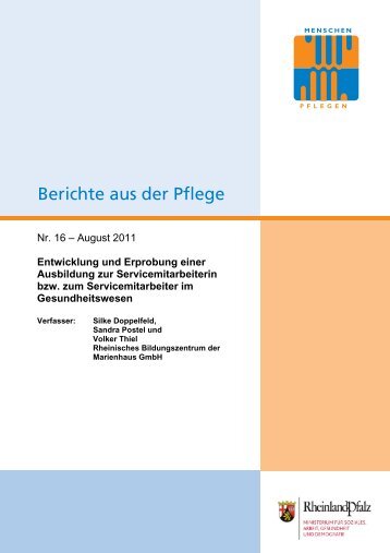 Entwicklung und Erprobung einer Ausbildung zur - msagd - in ...