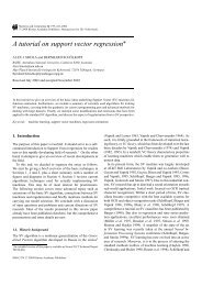 A tutorial on support vector regression - RMIT University