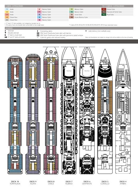 Deck Plan Accommodation