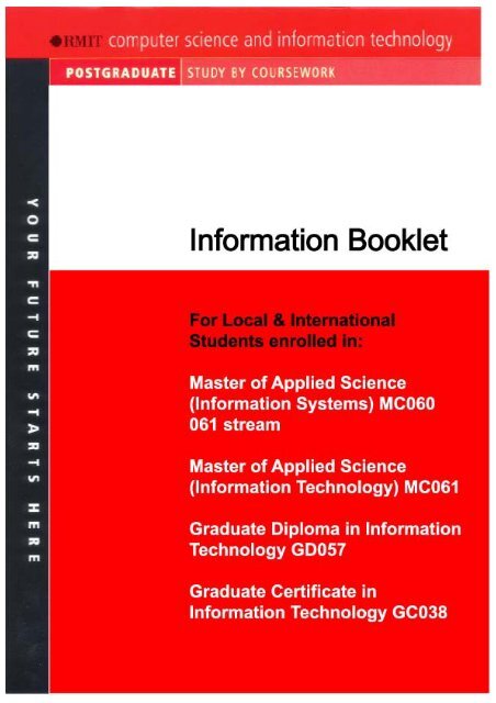 The MBC information booklet - RMIT University