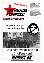 MARXIST DK - Socialistisk Standpunkt