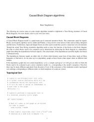 Causal Block Diagram algorithms - MSDL