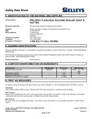 Polyfilla Professional Gap Sealant S20 Msds