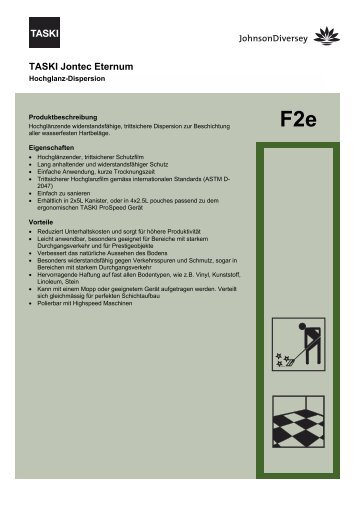 F2e TASKI Jontec Eternum - Diversey