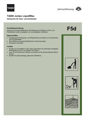 F5d TASKI Jontec LiquidWax - Diversey