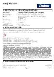 timbamasta polyurethane satin - MSDS