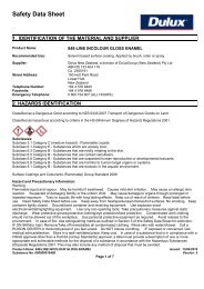 incolour gloss enamel (848-line) - MSDS