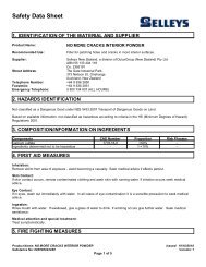 no more cracks interior powder - MSDS