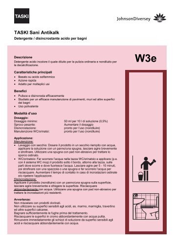 W3e TASKI Sani Antikalk - Diversey