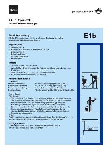 E1b TASKI Sprint 200 - Diversey