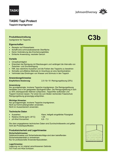 C3b Taski Tapi Protect Diversey