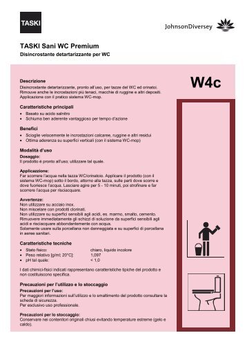 W4c TASKI Sani WC Premium - Diversey