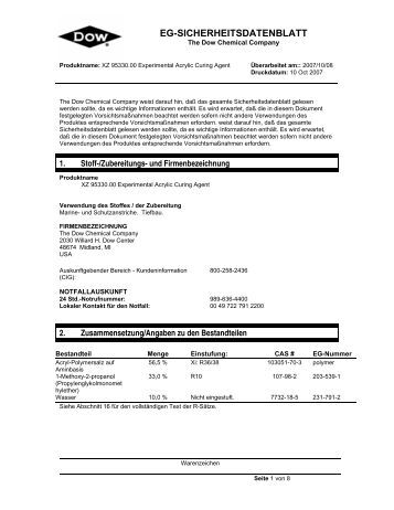 the dow chemical company The dow chemical company encourages and expects you to read and understand the entire (m)sds, as there is important information throughout the document. the dow chemical company The dow chemical company encourages and expects you to read and understand the entire (m)sds, as there is important information throughout the document.