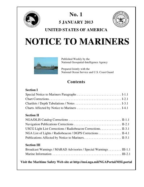 Entire NtM (3 MB) - Maritime Safety Information - National ...
