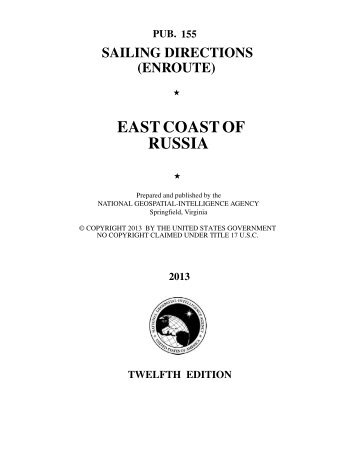 EAST COAST OF RUSSIA - Maritime Safety Information - National ...